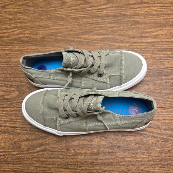 BLOWFISH Malibu Women's Fabric Upper Laced Up Sneakers - Khaki Green - Size 8.5M - Picture 8 of 16